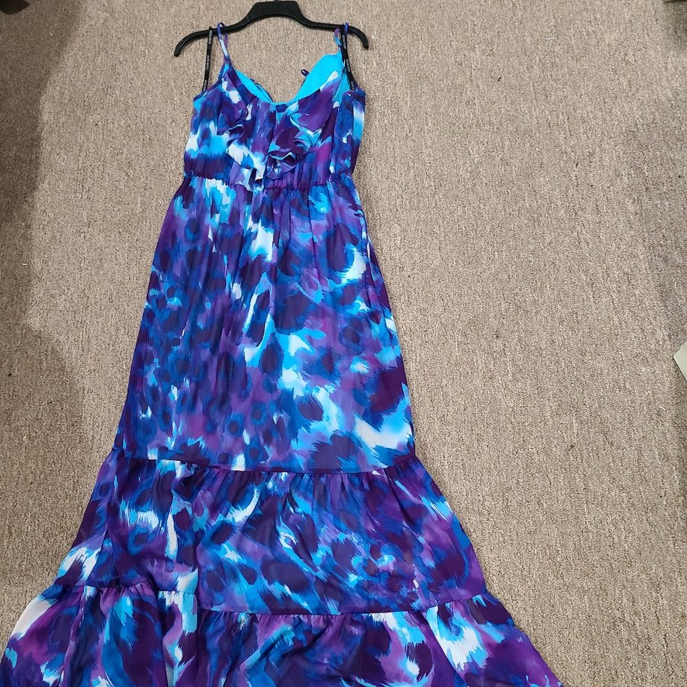 Purple and Blue sun dress